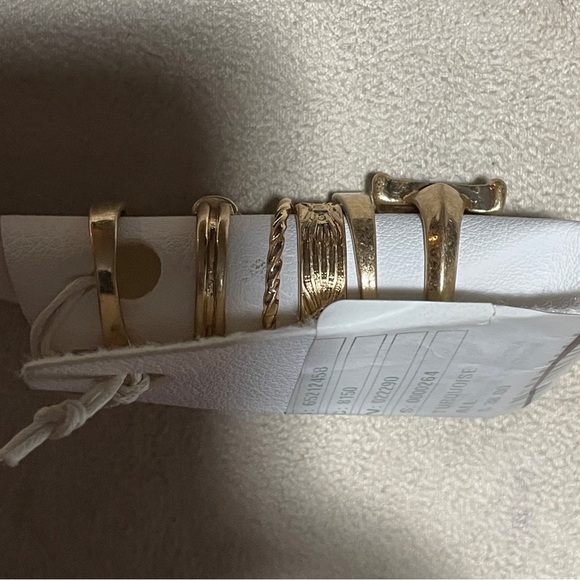 Free People‎ Gold and Turquoise Ring Set brand new - Picture 5 of 14